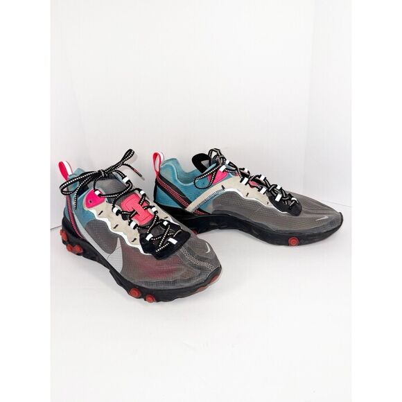 Nike React Element 87 Solar Red Shoe Athletic Sneaker Translucent